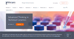 Desktop Screenshot of morgantechnicalceramics.com